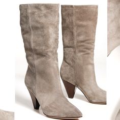 Nwt$550 Veronica Beard Blondie Tall Slouchy Boots In Taupe Grey Color Sz 8 Leather: Calfskin Suede Tonal Design Slouchy Design Pullover Design, No Closure Pointed Toe Leather Sole Leather Lining **See Soles From Being Tried On In Store** Brand New From Saks Fifth Avenue!! Strikeout To Prevent Returns Back To Saks. 100% Authentic With Original Box!! Tags: Fall, Autumn, Halloween, Winter, Christmas, Holidays. Spring, Summer. Mothers Day! Birthday Gift Anniversary Gift, Valentine's Gift, Christmas Tall Slouchy Boots, Slouchy Suede Boots, Ankle Tie Sandals, Slouchy Boots, Taupe Grey, Autumn Halloween, Slouched Boots, Platform Sandals Heels, Valentine's Gift