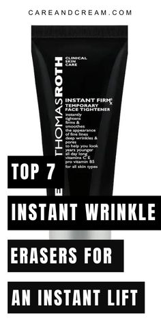 Looking to get rid of wrinkles fast? Check out this blog post on 7 Instant Wrinkle Removers That Work Like Botox! We've got the best instant wrinkle remover products including face serums and creams, and eye creams. Whether you prefer drugstore or high-end options, we've found the best fillers for wrinkles that will have you looking younger in no time. Plus: at-home filler, deep wrinkle filler, wrinkle eraser, wrinkle fillers, line smoothers, best wrinkle filler, wrinkle remedies. Face Serums, Wrinkle Remedies