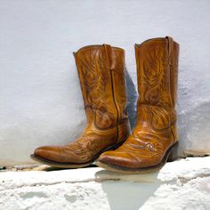 "Vintage Cowboy Boots, 1970s Acme Circle A Cowboy Boots, Size 10D Cowboy Boots, Cowboy Western Boots, Western Ranch Boots, Tall Shaft Boot * Vintage pair men's leather cowboy boots * Brand: Acme * Model: Circle A Style 4956 * Size: Men's 10D * Made in USA * Boot measures 12\" long from back of heel to tip of toe x 13\" at tallest point  * Age is estimate only * Free domestic shipping applies to 48 contiguous states only. Non-contiguous states, please contact us for a shipping quote prior to purc Western Boots For Rodeo In Vintage Brown, Western Style Boots For Rodeo In Vintage Brown, Western Vintage Brown Boots For Rodeo, Western Style Vintage Brown Boots For Rodeo, Vintage Brown Boots For Western-themed Events, Vintage Snip Toe Boots For Western-themed Events, Vintage Moto Boots For Western-themed Fall Events, Vintage Snip Toe Boots For Ranch, Vintage Snip Toe Ranch Boots