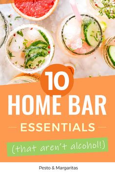 the top 10 home bar essentials that aren't alcohol