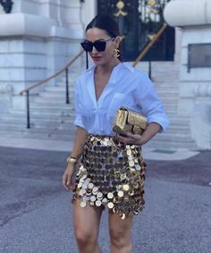 Las Vegas Outfit, White Shirt Outfits, Summer Party Outfit, Dressy Casual Outfits, Clubbing Outfits, Night Club Outfits, Vegas Outfit, Moda Chic, Instagram Outfits