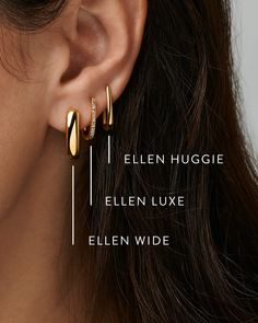 Our best-selling huggies just got an upgrade. The Ellen Wide Huggie Earrings in Sterling Silver feature a bold alternative to their thin huggie counterparts. Crafted with elevated materials designed to last, these everyday earrings make a subtle and stylish statement. Metal Sterling Silver Why Sterling Silver? Our Sterling Silver collection features elevated styles to wear time and time again. With a base of both pure silver and copper, Sterling Silver provides a precious yet affordable option t Plating Techniques, Huggie Earrings Silver, School Jewelry, Hammered Earrings, Demi Fine Jewelry, Green Peridot, Huggie Earrings, Friend Birthday Gifts, Everyday Earrings