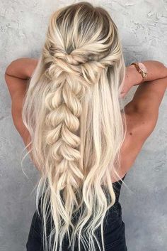 Blonde Braided Hairstyles #braidedhairstyles #braidedhairstylesforblackwomen #braidedhair #braidedhairstylestutorials #dutchbraids #frenchbraid #fishtailbraid #fishtail #hairstylesforshorthair Blonde Braids, Prom Hairstyles For Short Hair, Cute Braided Hairstyles, Fishtail Braid, Long Blonde, Braided Hairstyles For Black Women, Trending Hairstyles, Braids For Long Hair, Long Blonde Hair