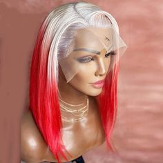 Short Red Wig, Red Short Wig, Red Lace Front Wigs Bob, Pink Bob Lace Front Wig, Red Short Human Hair Wigs, Bob Lace Front Wigs, Blonde Bobs, Full Wigs, Front Lace Wigs Human Hair