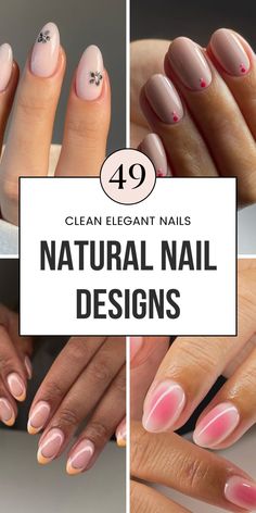 These clear gel and short acrylic nails offer a simple yet refined look. Perfect for anyone who loves minimalism with a touch of class. Whether it's for summer nails or everyday elegance, save this pin to your "Nails Natural" board for more inspiration!