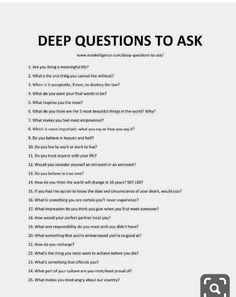 5. Topics To Talk About, Deep Questions To Ask