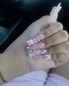 Nail Latina, Pink Bottom Nails, Nails Quince, Bottom Nails, Nails Latina, Latina Nails, Light Pink Nails, Hard Nails