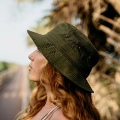 The Hiker Bucket hat is made from soft GOTS certified organic cotton. This hat features a secret inner pocket to stash a credit card or cash and is rated 50+ UPF protection to keep you covered on those long days out fishing or on the golf course. #Hat  #WomensFashion  #OutdoorHats #HikingHat Fisherman Hat Outfit, Winter Head Wrap, Paperboy Cap, Adventure Hat, Leather Beret, Princess Hat, Hiking Hat, Black Trucker Hat, Pom Pom Beanie Hat