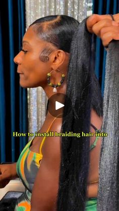 6.1K reactions · 745 shares | How to install 2 braided ponytails simple & cute💇🏽‍♀️💆🏽‍♀️ #fypviralシ #fypシviralシ2024 #capcut_edit #igreels #wiginfluencer #beautycontentcreator #pghhairstylist #baddie #ponytailtutorial #pghsalon #hairstyle #hairstylist #HairExtensions #beautyhack #beauty | Chyna King Diy Ponytail Extension Black Hair, Poni Hairstyle Simple, Long Ponytail Hairstyles For Black Women, 2 Braided Ponytails, High Ponytail Hairstyles For Black Women, Ponytails For Black Women, High Weave Ponytail, Ponytail Hairstyles For Black Women, Black Hair Ponytail