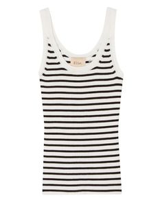 Add a dash of classic chic with our Elie Tahari sleeveless rib sweater tank, featuring a timeless striped design. This round-neck, pullover style tank top is crafted from a soft viscose blend, ensuring both comfort and a flattering fit. Perfect for layering or wearing solo, it's a versatile staple available in four color patterns. Round neck Sleeveless Ribbed tank Pullover style Striped design Viscose blend Machine washable Size + Fit About 23" from shoulder to hem Model measurements: 5'9" tall Striped Tank Top Outfit, Rib Sweater, Style Tank Top, Tank Top Outfits, Sweater Tank, Elie Tahari, Classic Chic, Ribbed Tank, Striped Tank Top