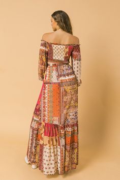 HARBOR POINT WOVEN MAXI DRESS l FLYING TOMATO | Flying Tomato Flowy Maxi Dress For Casual Fall Events, Multicolor Printed Maxi Boho Dress, Multicolor Printed Maxi Length Boho Dress, Fall Embroidered Maxi Dress, Fall Floor-length Maxi Dress, Multicolor Printed Chiffon Maxi Dress, Fall Multicolor Maxi Dress, Bohemian Long Sleeve Chiffon Midi Dress, Boho Print Maxi Skirt For Vacation