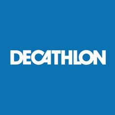 decathlonon logo on a blue background with the word decathlonon in white