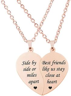 Together Forever Never Apart, Necklace Best Friends, Bff Stuff, Bff Things, Bff Necklace, Bff Jewelry, Bff Birthday Gift, Bff Birthday, Friendship Necklace