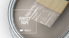 Behr Perfect Taupe Review - Why I chose this color for my home Behr Ivory Brown, Valspar Taupe Paint Colors, Creamy Taupe Paint Colors, Behr Perfect Taupe, Perfect Taupe Behr, Behr Color Palettes, Paint Colors Behr, Taupe Paint Colors, Powder Room Remodel