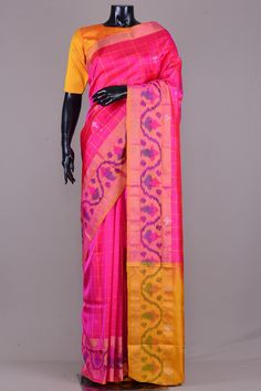 Saree Models, 404 Page Not Found, Silk Saree, Pink Yellow, Silk Sarees, Kimono Top, Saree, Not Found, Models