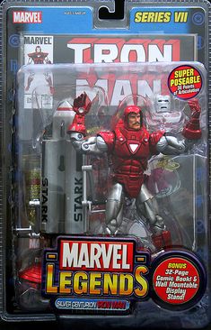 the action figure is shown in its packaging