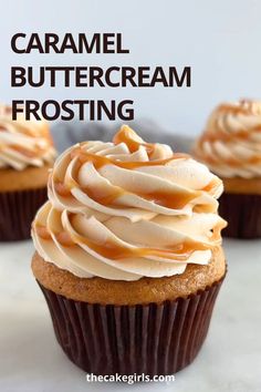 Caramel Buttercream Frosting Cupcake Icing Recipe, Caramel Buttercream Recipe, Easy Salted Caramel, Homemade Frosting Recipes, Boston Cream Cake, Caramel Buttercream Frosting, Buttercream Frosting Cake, Salty Caramel, Salted Caramel Cupcakes