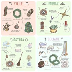 Imbolc Celebration Ideas, Beltane Celebration Ideas, Beltane Crafts Witches, Crystals For Spring, Crystals For Yule, Imbolc Herbs, Witch Celebrations, Yule Ritual Ideas, Wiccan Celebrations