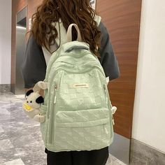 B3046 Women's Cool Backpack - High-Quality Nylon Multi Pocket Laptop Bag | Touchy Style Cool School Bags, Cute School Bags, Laptop Backpack Women, Bag Decoration, Women's Backpack, Book Bags, Unisex Backpack, College Backpack, Backpack Women