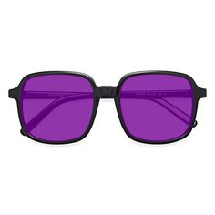 Unisex black wide square full-rim sunglasses frames are available in variety of colors to match any outfit. These affordable qualified oversized hipster grandpa tinted sunglasses include free single-vision prescription purple tinted lenses with AR and 100% UV protection, a case and a cleaning cloth. Capture the dynamic look and feel of oversized hipster glasses your grandpa would be proud of. Each design features wide lenses and thick frames updated for today's world in a light-weight acetate co Hipster Glasses, Black Hipster, Hipster Design, Tinted Sunglasses, New Generation, Cleaning Cloth, Uv Protection, Design Features, Lenses