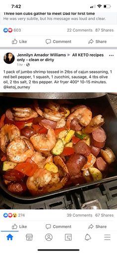 the food is being cooked in the pan on the stove top, and it looks like they are cooking