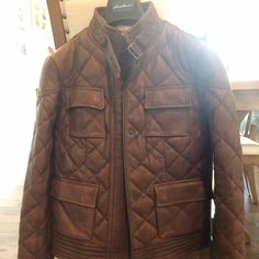 Small Leather Jacket From Eddie Bauer. Never Worn. Small Leather Jacket, Navy Winter Coat, Eddie Bauer Jacket, Duffle Coat, Eddie Bauer Women, Spring Jackets, Down Parka, Bomber Jackets, Parka Jacket