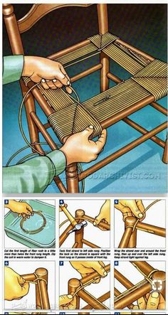 instructions on how to make a bamboo chair