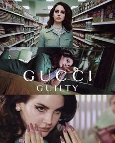 the poster for gucci's new film, gullify is shown in three different pictures