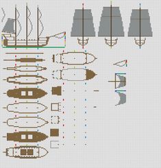 a cross stitch pattern with boats and sails