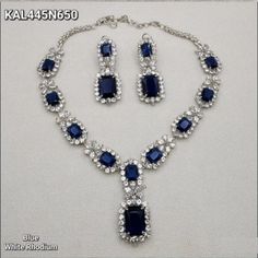 Blue Sapphire Diamond Necklace featuring Blue Sapphire Stones and cz diamonds. Perfect for any special occasion and bride wedding look. You can wear this necklace with your Long prom dress or any color gown it will surely enhance your outfit look and give you super luxury look. Also a perfect gift for her and gift for sister. *𝐏𝐑𝐎𝐃𝐔𝐂𝐓 𝐃𝐄𝐓𝐀𝐈𝐋* * 𝐌𝐚𝐭𝐞𝐫𝐢𝐚𝐥: Brass * 𝐏𝐥𝐚𝐭𝐢𝐧𝐠: White Rhodium Plated * 𝐒𝐭𝐨𝐧𝐞: AAA-quality CZ Diamond. 𝐕𝐢𝐬𝐢𝐭 𝐎𝐮𝐫 𝐅𝐀𝐐𝐬 𝐟𝐨𝐫 𝐒𝐡? Sapphire Diamond Necklace, American Diamond Necklaces, Sapphire Stones, Blue Sapphire Diamond, Bride Gift, Sapphire Necklace, Sapphire Stone, American Diamond, Cz Diamond