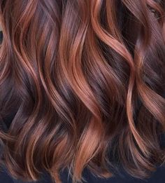 Rose-gold hair can be seriously damaging on dry, fall hair. Here's a more subtle way to try the trend. Unicorn Hair Dye, Rose Gold Hair Brunette, Sterling Archer, Gold Hair Colors, Brunette Balayage, Balayage Hair Dark, Brunette Balayage Hair, Red Highlights, Balayage Hair Blonde