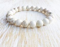 White Turquoise Boho Bracelet Brushed Silver White Turquoise | Etsy White Howlite Bohemian Bracelets, White Howlite Bohemian Bracelet, White Bohemian Howlite Bracelet, Turquoise Boho, Boho Bracelet, White Turquoise, Stackable Bracelets, Boho Bracelets, Bracelet Stack