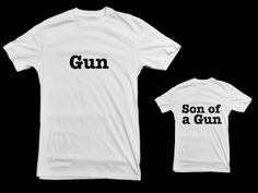 Little & Large - Dads & Bubs - so many cute ideas for shirt sayings and a cute place for gifts if not crafty! Sweet Corner, Baby Silhouette, Statement Shirt, Boy Tees, Having A Baby, Kids T Shirts, Father And Son, Future Kids, Future Baby