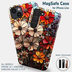 the case is designed to look like flowers