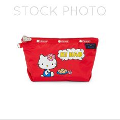 Lowest Price Brand New Authentic Limited Edition Lesportsac X Hello Kitty Sloan Nylon Cosmetic Bag. Purchased From Another Posher And Never Used. Price Is Firm To Make Back What I Paid. Offers Will Be Respectfully Declined. No Trades. Sanrio Ni Hao No Poshmark Account? No Problem! Sign Up And Use Referral Code Mikmikachu To Receive $10 Off Your First Purchase. Casual Red Portable Bag, Hello Kitty School Pouch Bag, Cute Red Bags For Everyday Use, Cute Everyday Nylon Bags, Cute Nylon Bag With Zipper Closure, Red Nylon Bag For Daily Use, Red Nylon Shoulder Bag For School, Cute Red Bag With Zipper Pouch, Cute Red Bags With Zipper Pouch