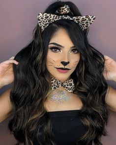 Cat Custome, Bunny Halloween Makeup, Bunny Makeup, Halloween Make-up Looks