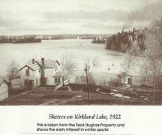 a black and white photo of a lake with houses on the shore, trees in the background