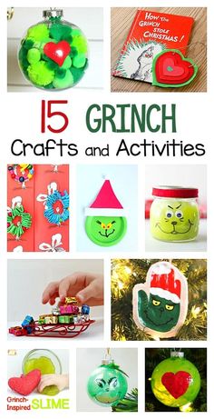 15 grino crafts and activities for kids to do with the christmas tree ornament