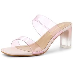 Our clear colorful block heel sandals will be sure to make a statement. Team with your favourite cocktail dress and colourful accessories for a glamourous party look this season.Clear Colorful Sandals.Chunky High Heel.Slip On.Slides Sandals.Opened Toe.Vamp: PVC; Outsole: Rubber; Heel: Clear PC. Size: 8. Color: pink. Gender: female. Age Group: adult. Pattern: Solid. Clear Chunky Heels, Heels Chunky Heel, Clear Sandals, Heels Chunky, Colored Sandals, Womens Chunky Heels, Chunky High Heels, Pink Sandals, Block Heel Shoes