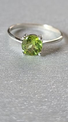 Peridot  ring - Peridot jewelry- Unisex ring-Green stone-Wedding ring-statement ring-Birthday gift-Special jewelry- natural stone Stone dimension: 6 mm  material: Peridot, Sterling Silver Stone Wedding, Peridot Jewelry, Birthday Ring, Peridot Ring, Special Jewelry, Unisex Ring, Unisex Jewelry, Green Stone, Rings Statement