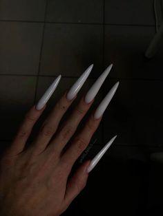 Nails White Nail Designs, White Nails, Stylish Nails, Manicure, Nails