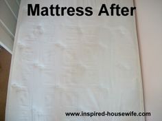 there is a white towel hanging on the wall next to an ironing board that says mattresses after