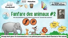 an advertisement for the french language game fanfare desanimaux 2 with animals