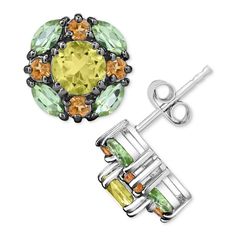 in stock Macys Jewelry, Jewelry Repair, Stud Earrings Set, Fine Jewellery Earrings, Free Jewelry, Earrings Set, Online Jewelry, Citrine, Sterling Silver Jewelry