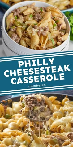 philly cheesesteak casserole is an easy and delicious dinner