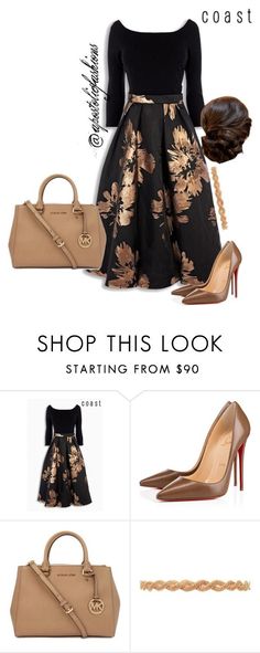 "Apostolic Fashions #873" by apostolicfashions on Polyvore featuring Christian Louboutin, Michael Kors and Deepa Gurnani Sukienki Maksi, Modest Dresses Fashion, Chique Outfits, فستان سهرة, Church Outfits, Mode Inspiration