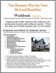 the business plan for your bed and breakfast workbook