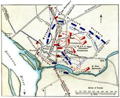 an old map showing the battle of waterloo