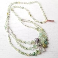 Genuine Multi-Colored Fluorite Mint Green Seed Beeds, Spacers Approx. 30" Length Boutique Style Necklace Nwt Gorgeous Gemstone Display! Perfect Drape On The Neckline Gemstone Display, Boutique Style, Jewelry Lookbook, Style Necklace, Bead Necklace, Green And Purple, Multi Colored, Fashion Boutique, Mint Green