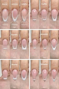 french nail, nail designs, nail type, simple nail, clean girl aesthetic, clean nail, french tip, nail polish, white nail - @nailzkatkat on instagram Quartz Nails, Nail Techniques, Cute Simple Nails, Quartz Nail, Diy Acrylic Nails, Gel Nails Diy, Basic Nails, Clean Nails